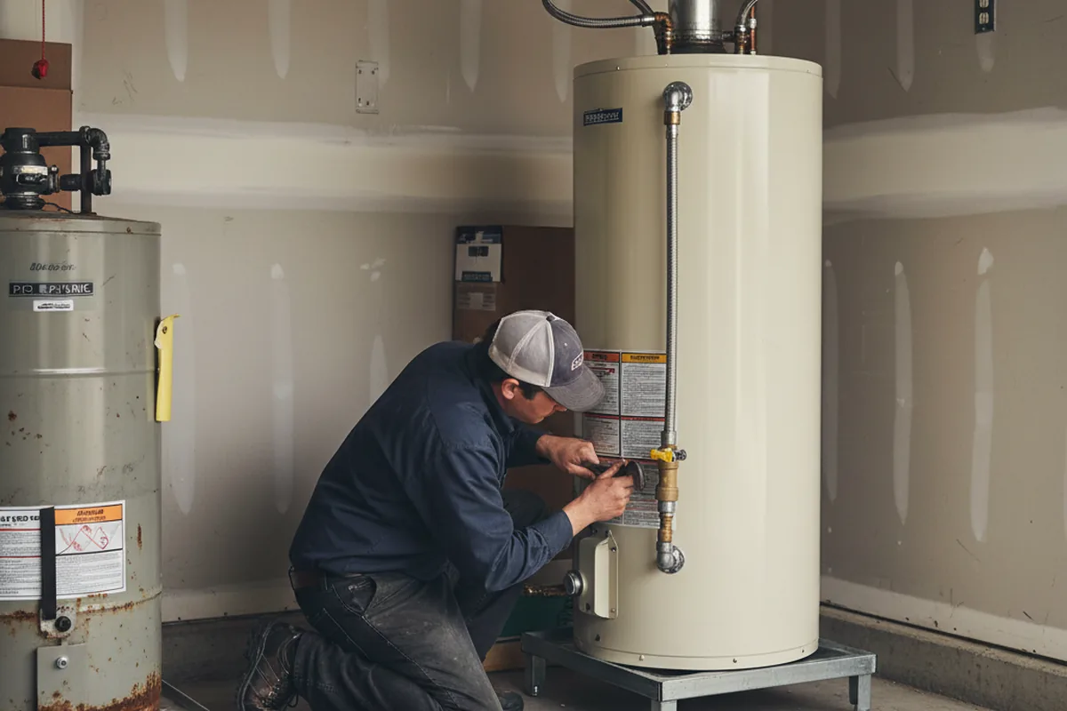 Water heater and shutoff valve replacement in Bendersville